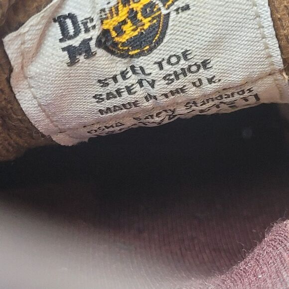 Dr. Martens Men\'s Boots Size 12 Brown Suede Steel Toe 7733 Work Shoes main image 9